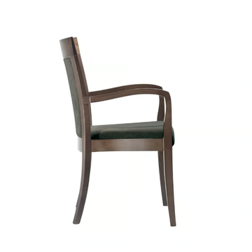MARTA PO01 - Stackable fabric chair with armrests by New Life - view 3